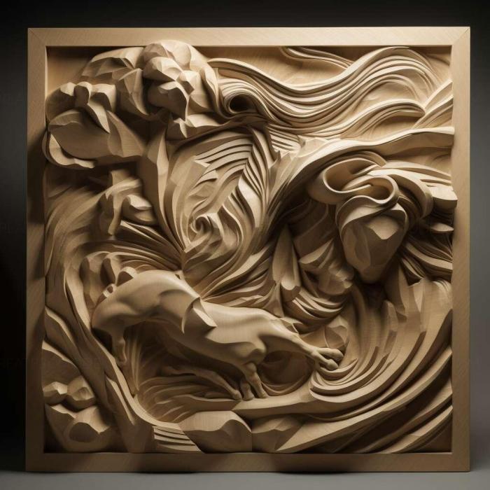 نموذج ثلاثي الأبعاد لآلة CNC 3D Art 